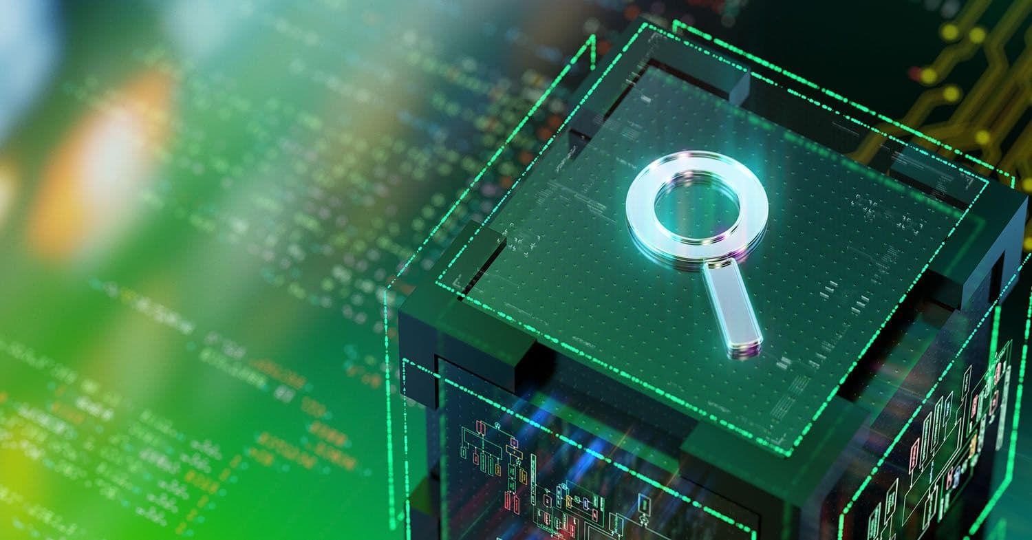 Magnifying glass to spot AI marketing trends