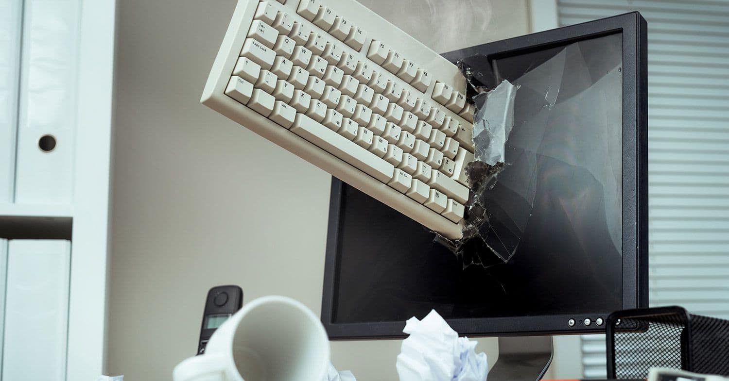 Keyboard through computer