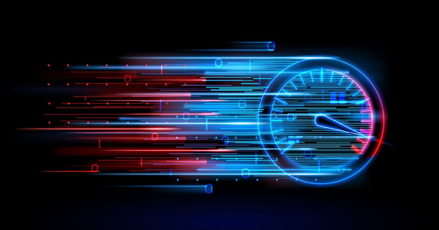 Futuristic speedometer