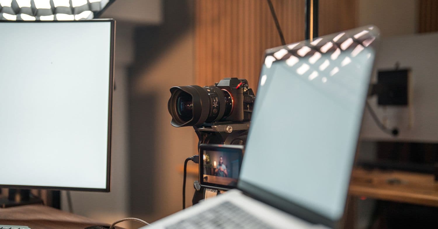 Digital camera set up for video shoot