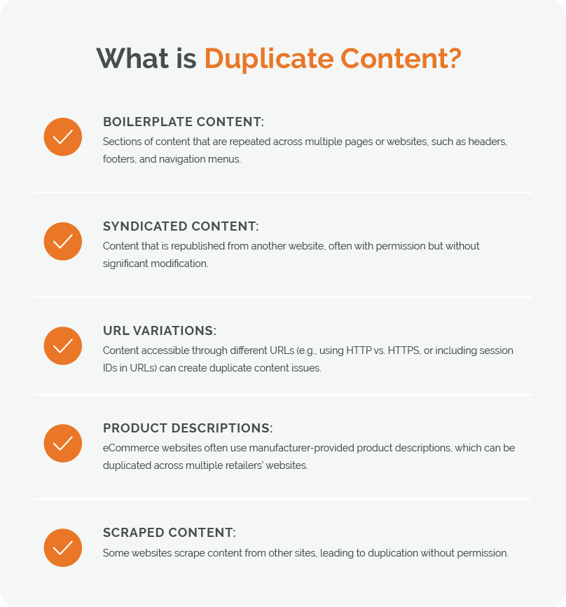What is duplicate content?