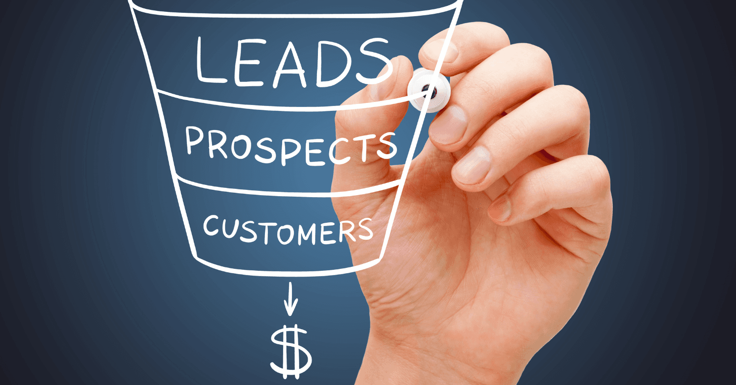 Marketing Funnel leads to sales