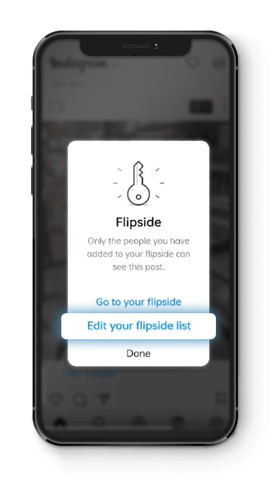 Edit your Instagram flipside list