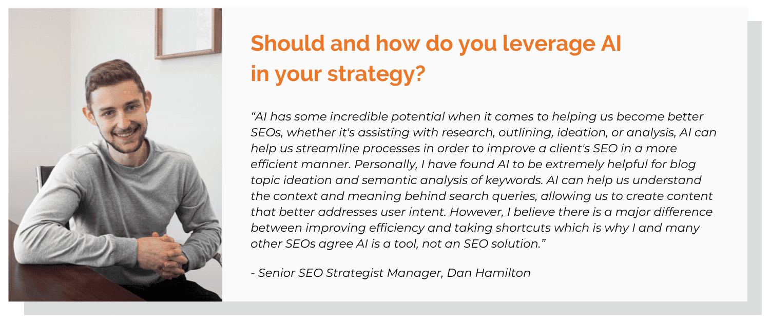 Leveraging AI in your SEO strategy